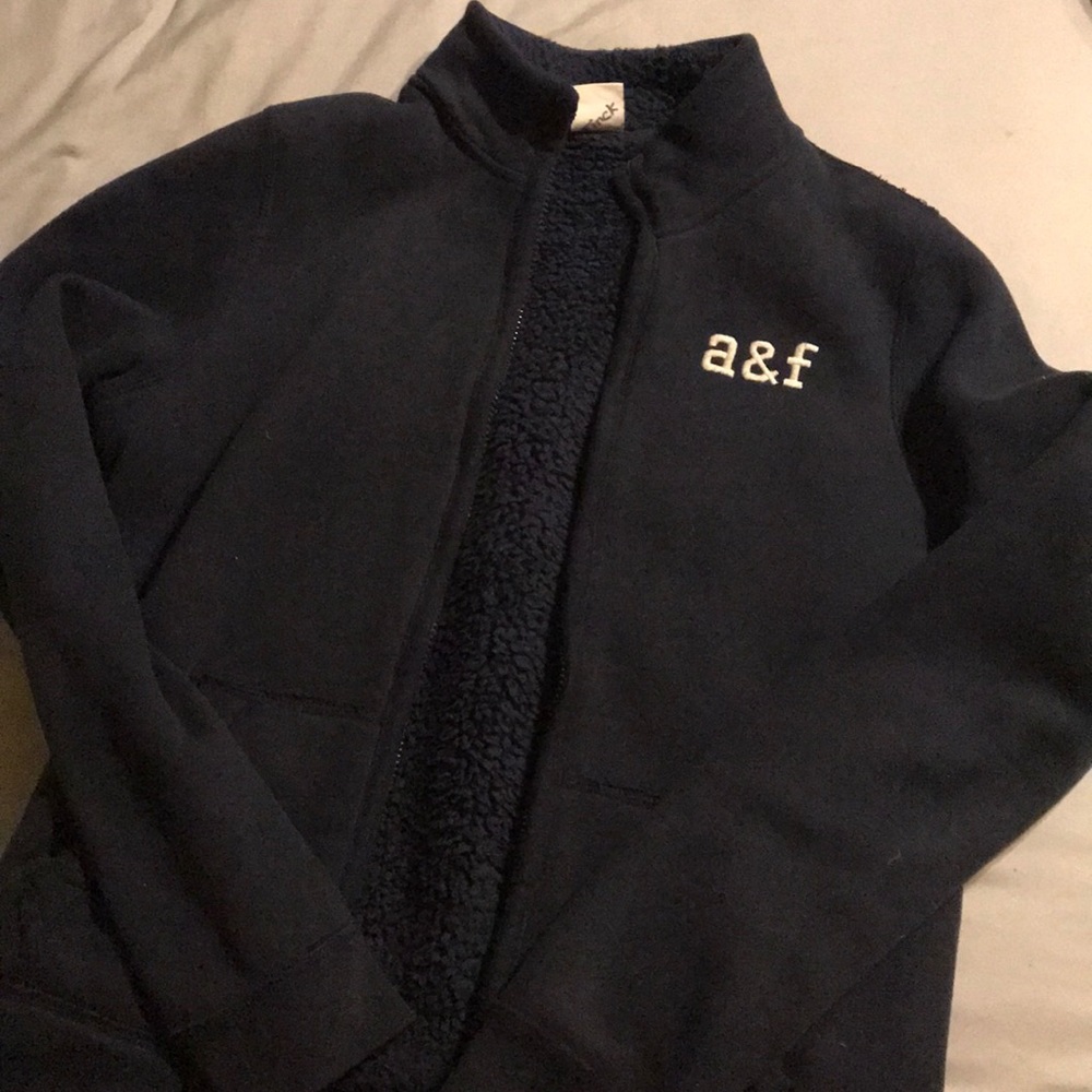 Abercrombie kids XL Sherpa lined zip up